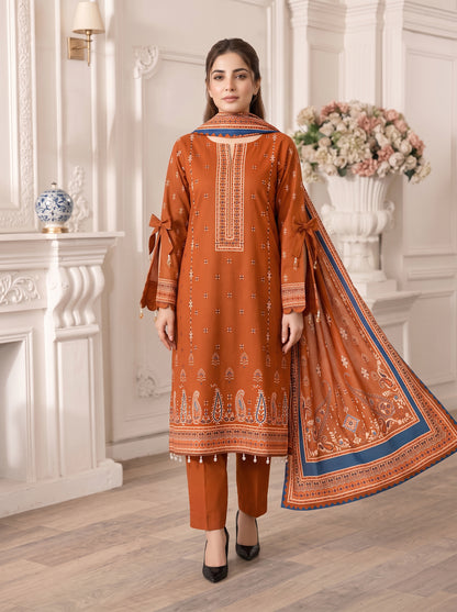 Mayal – 3 Piece Printed Suit  Vol 3 (Design 1)