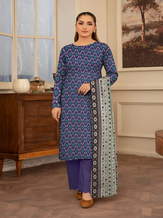 Unstitched Printed Lawn 3 Piece