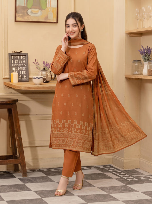 Brosha Saqaafah Vol 3 Printed 3-Piece Suit  (Design 6)