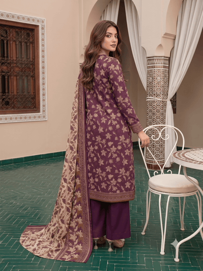 Unstitched Printed Lawn 3 Piece
