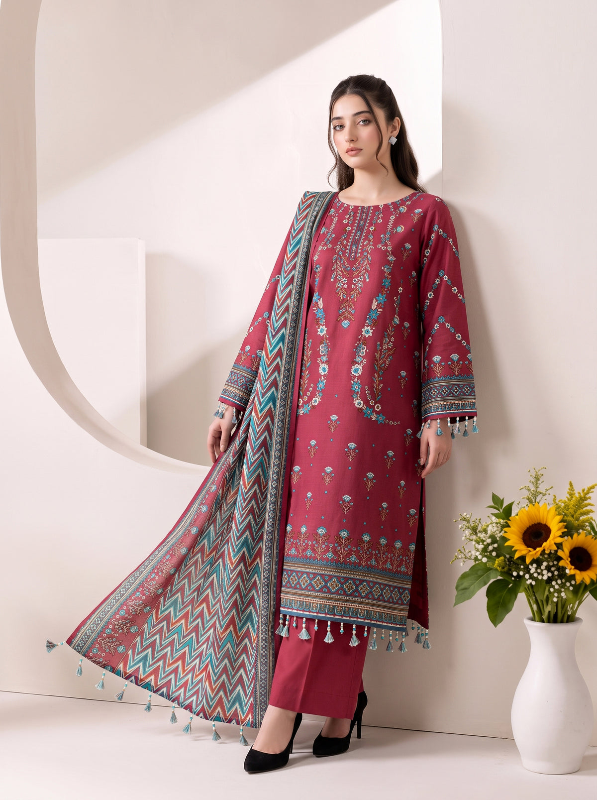 chanchal  Khaddar Printed Suit Vol 1 (Design 2)