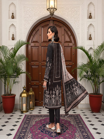 Unstitched Printed Lawn 3 Piece