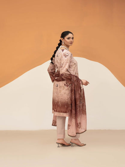 Unstitched Printed Lawn 3 Piece