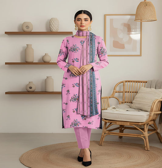 Unstitched Printed Lawn 3 Piece