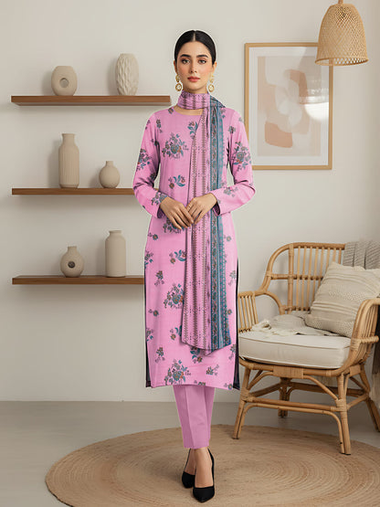 Unstitched Printed Lawn 3 Piece