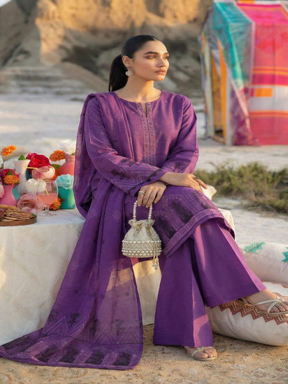 Jacquard Brosha Bana Dora 3 Piece Lawn Suit-Unstitched