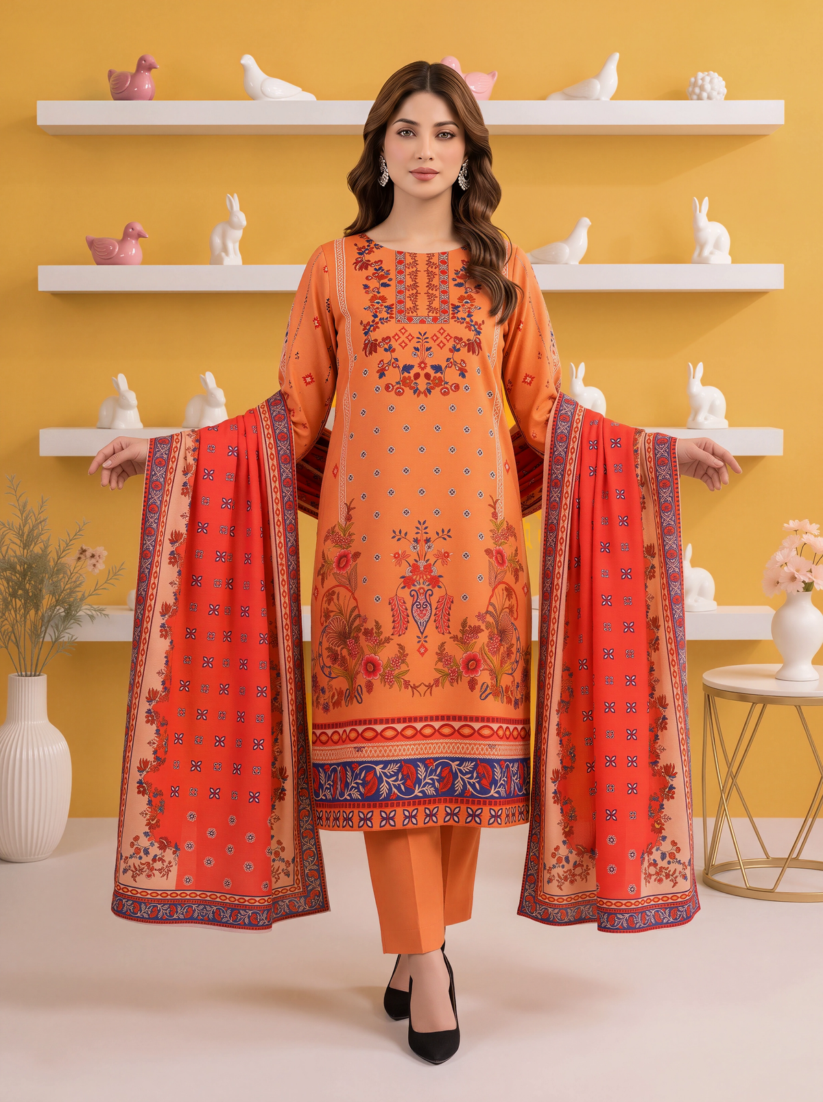 Gul-e-Saher – 3 Piece Printed Lawn Suit