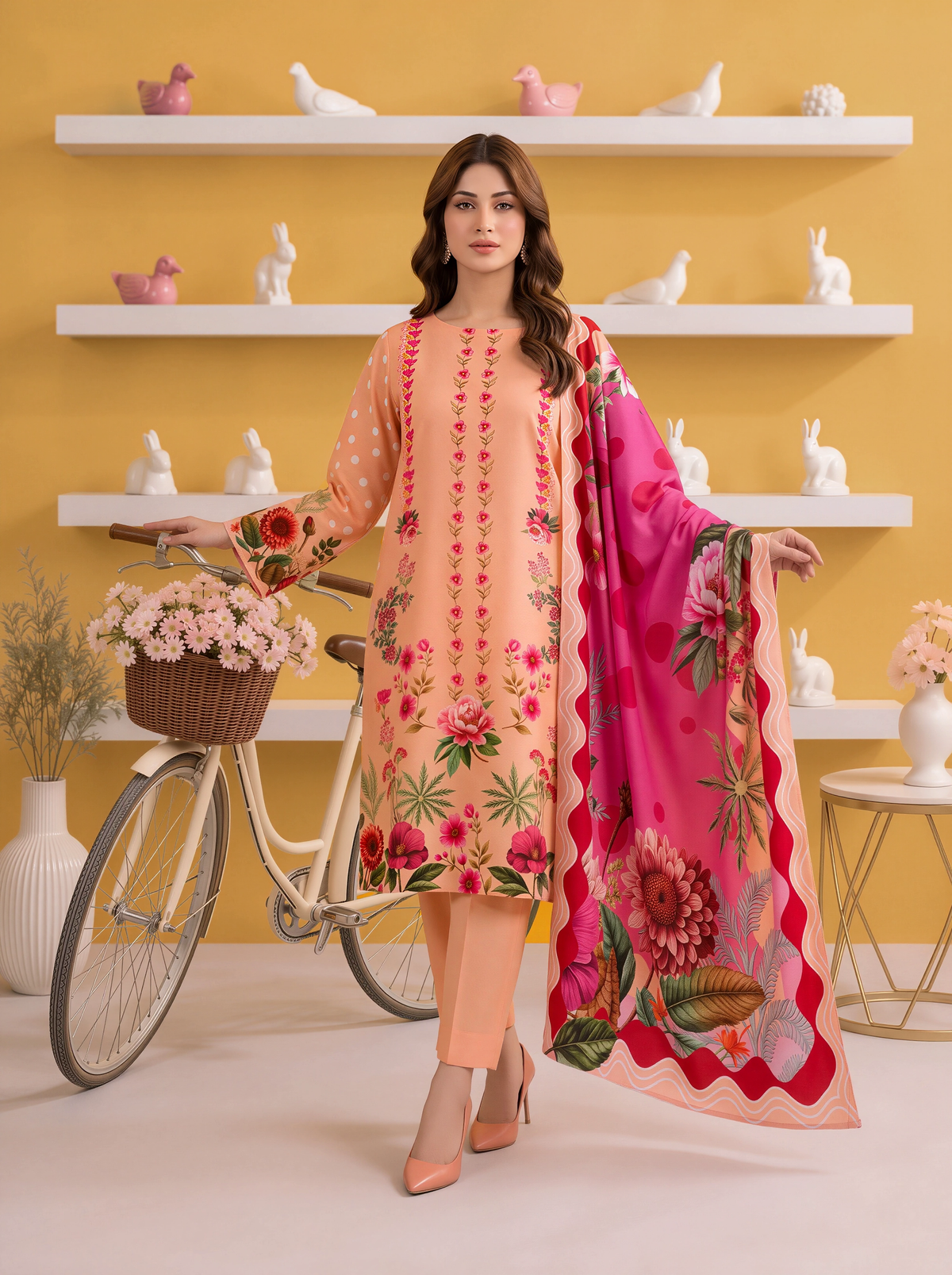 Gul-e-Saher – 3 Piece Printed Lawn Suit
