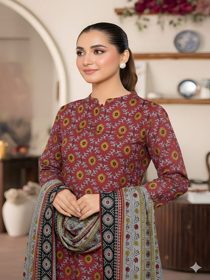 Unstitched Printed Lawn 3 Piece