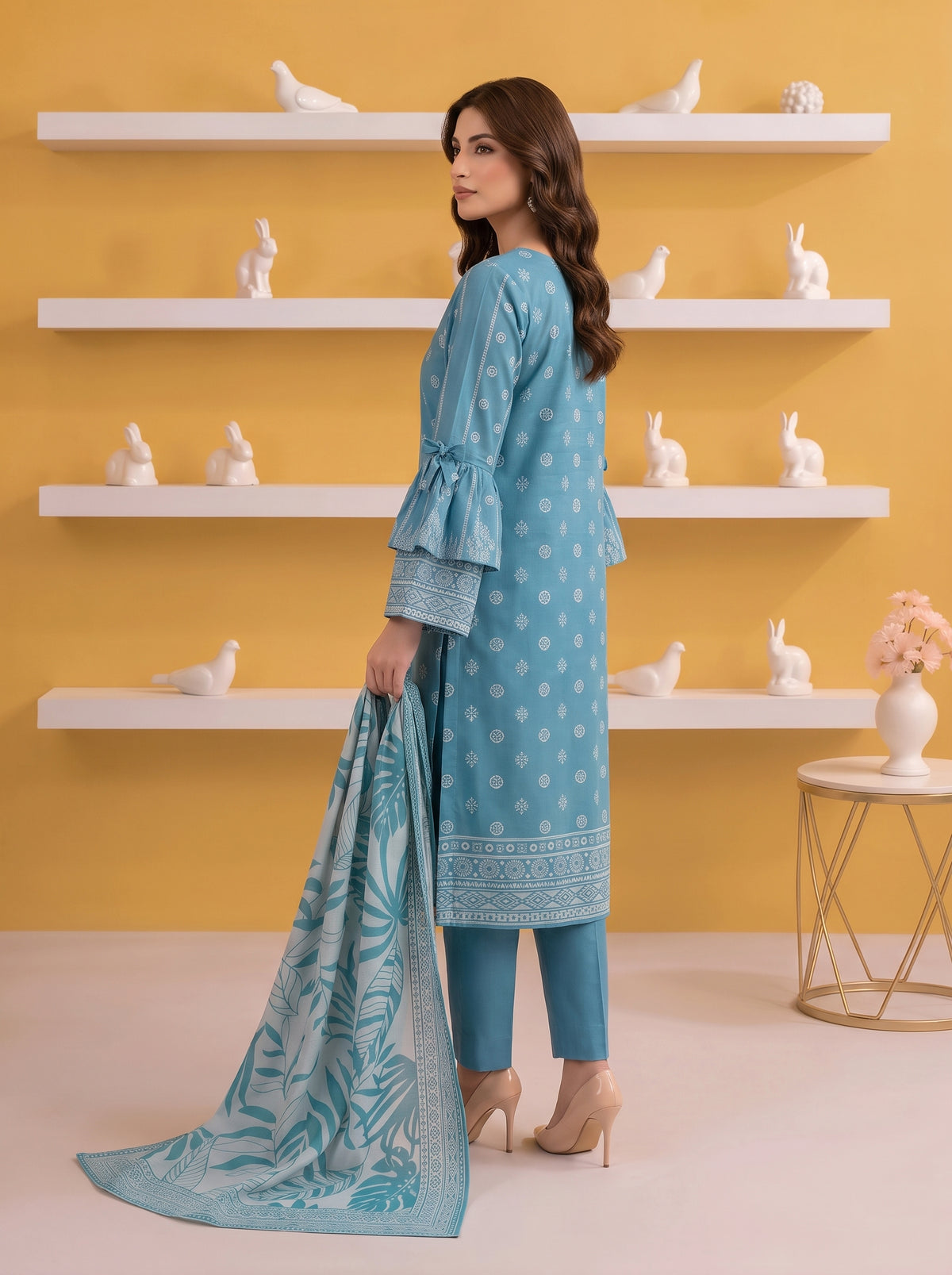 Gul-e-Saher – 3 Piece Printed Lawn Suit