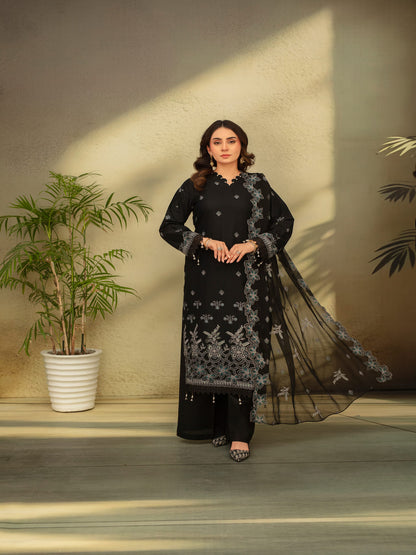 Unstitched Printed Lawn 3 Piece Suit