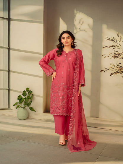 Unstitched Printed Lawn 3 Piece Suit