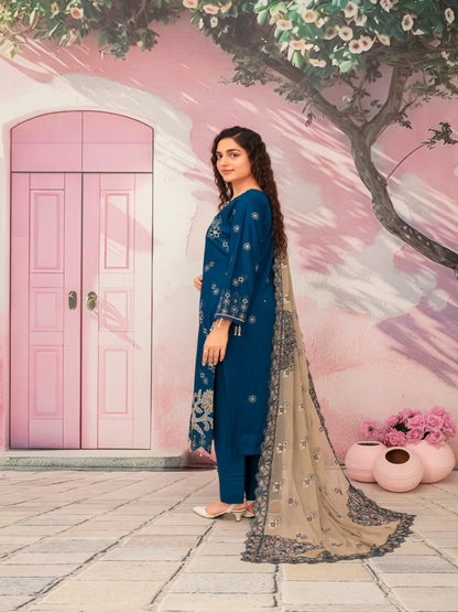 Unstitched Printed Lawn 3 Piece Suit