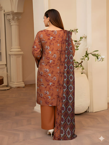 Unstitched Printed Lawn 3 Piece
