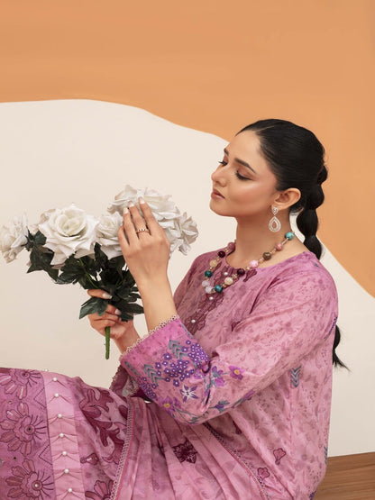 Unstitched Printed Lawn 3 Piece