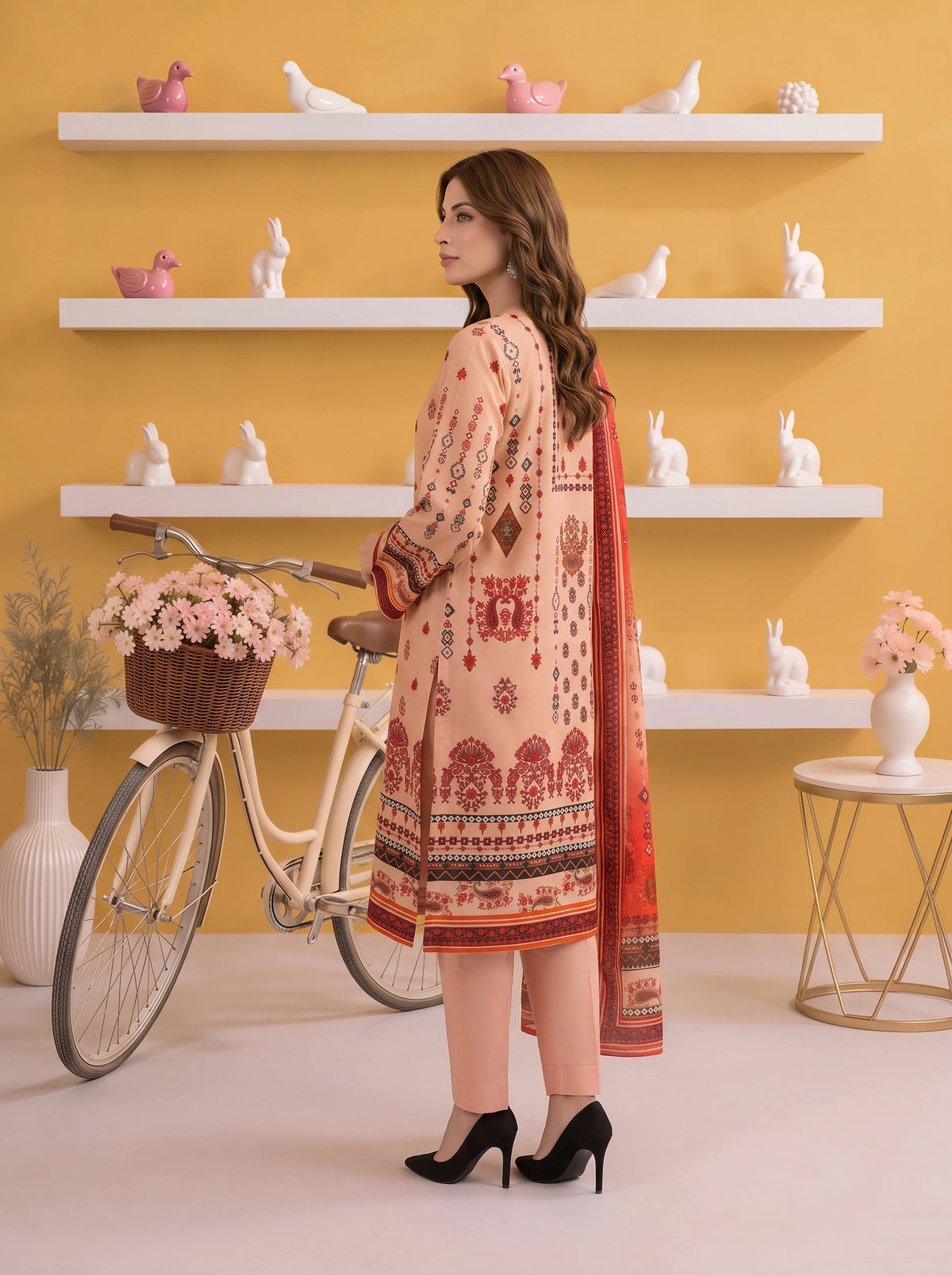 Gul-e-Saher – 3 Piece Printed Lawn Suit