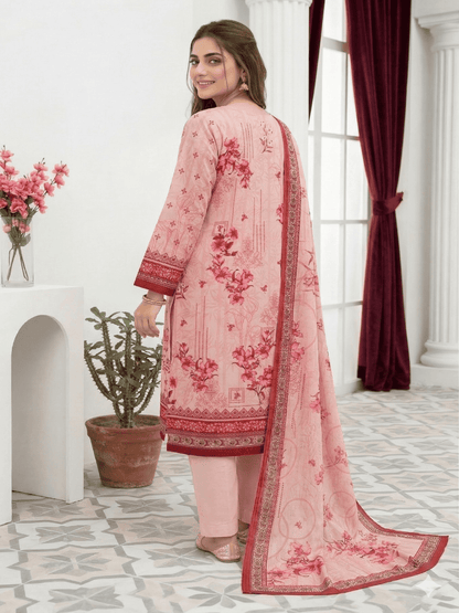 Unstitched Digital Printed Lawn 3 Piece Suit