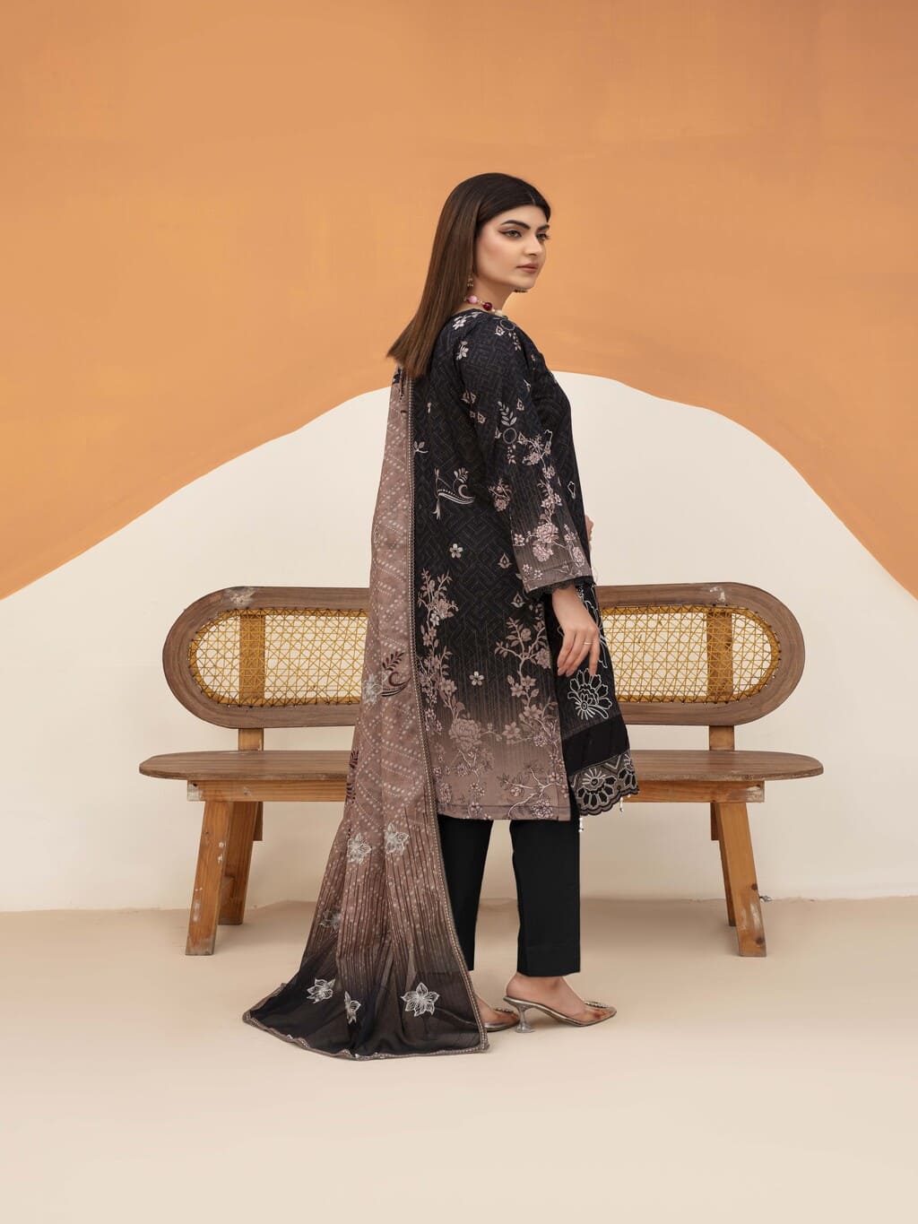 Unstitched Printed Lawn 3 Piece