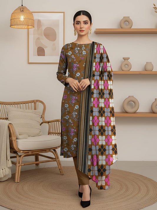 Unstitched Printed Lawn 3 Piece