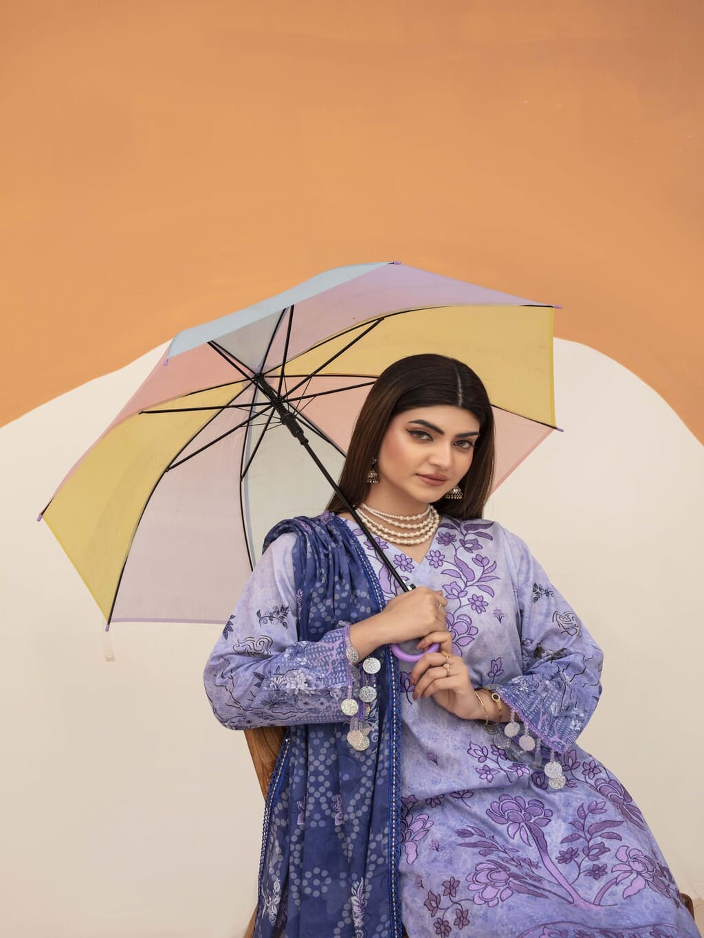 Unstitched Printed Lawn 3 piece