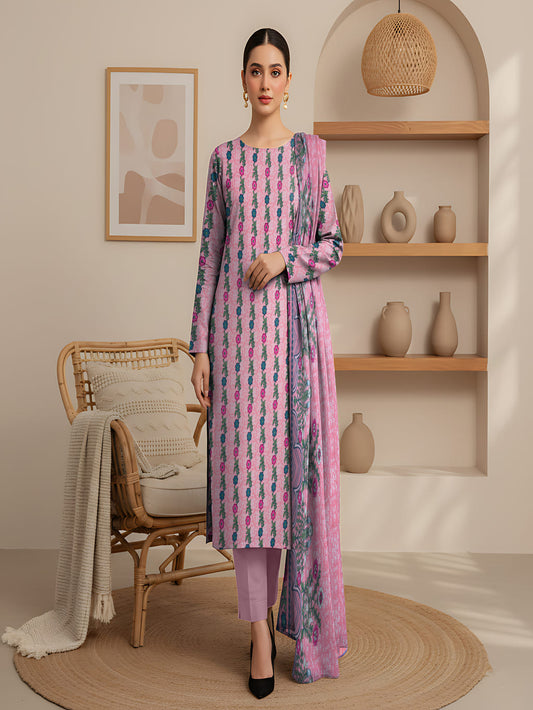 Unstitched Printed Lawn 3 Piece