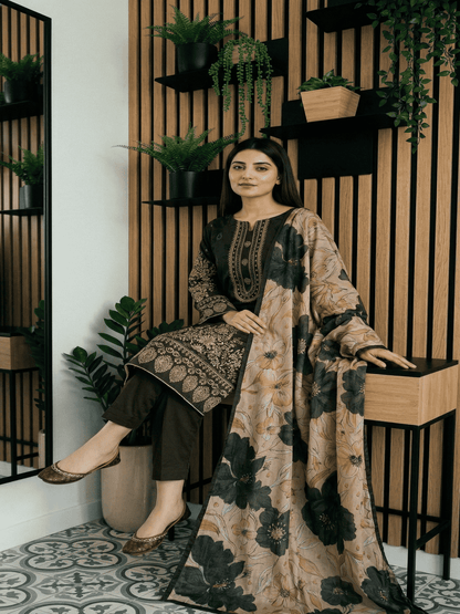Unstitched Digital Print Lawn 3 Piece