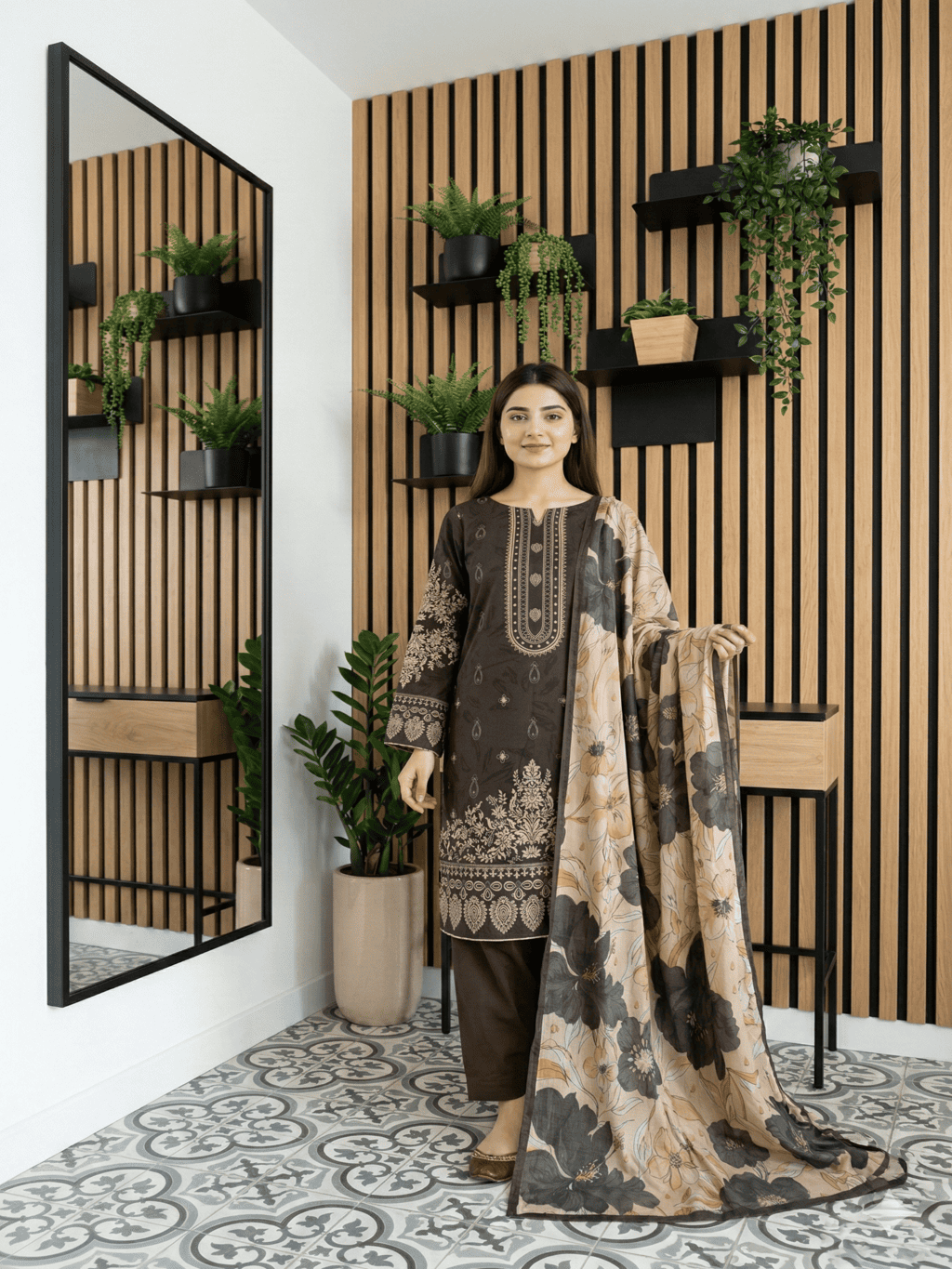 Unstitched Digital Print Lawn 3 Piece