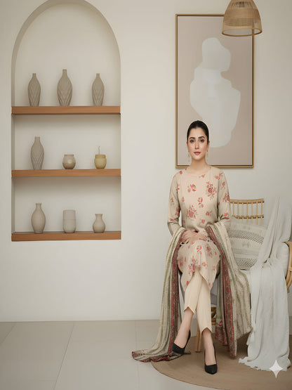 Unstitched Printed Lawn 3 Piece
