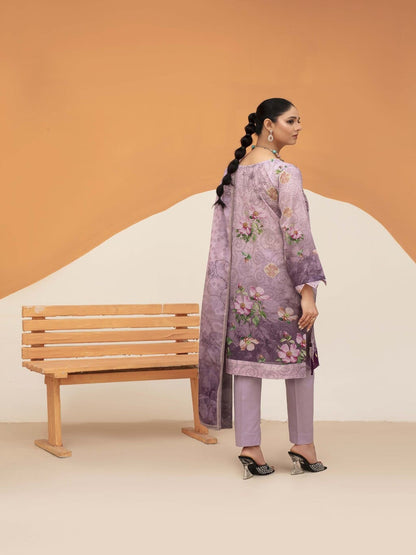Unstitched Printed Lawn 3 Piece