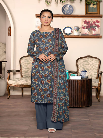 Unstitched Printed Lawn 3 Piece
