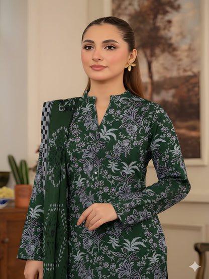 Unstitched Printed Lawn 3 Piece