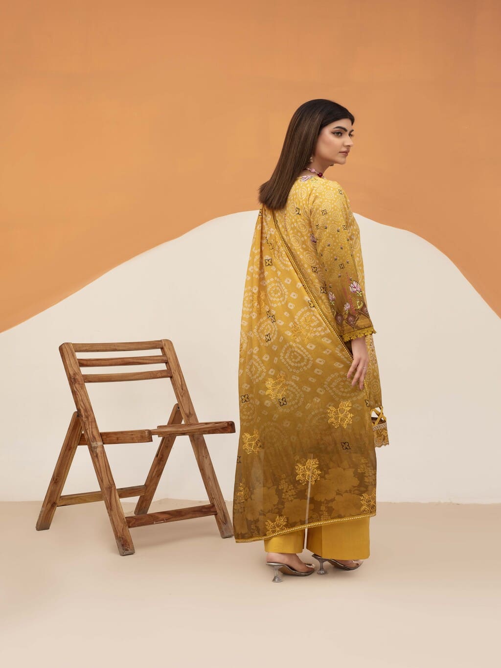 Unstitched Printed Lawn 3 Piece