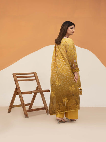 Unstitched Printed Lawn 3 Piece
