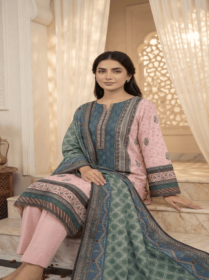 Unstitched Printed Lawn 3 Piece